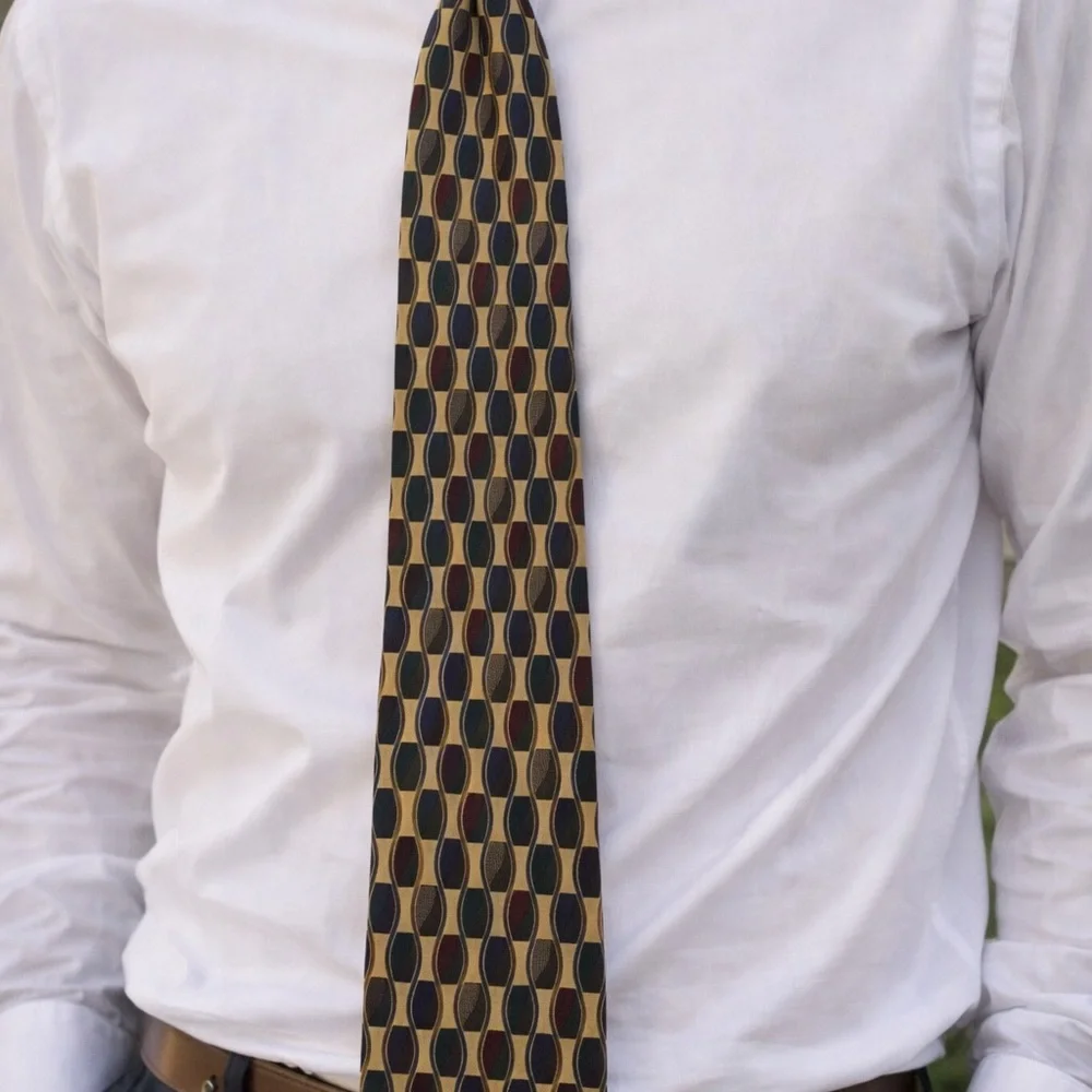 USA‎ Patterned Men's Neck Tie Polyester